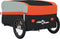 vidaXL - Fietstrailer - 45 - kg - ijzer - zwart - en - oranje