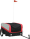 vidaXL - Fietstrailer - 45 - kg - ijzer - zwart - en - rood
