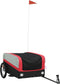 vidaXL - Fietstrailer - 45 - kg - ijzer - zwart - en - rood