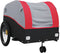 vidaXL - Fietstrailer - 45 - kg - ijzer - zwart - en - rood