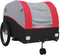 vidaXL - Fietstrailer - 45 - kg - ijzer - zwart - en - rood