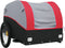 vidaXL - Fietstrailer - 45 - kg - ijzer - zwart - en - rood