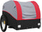 vidaXL - Fietstrailer - 45 - kg - ijzer - zwart - en - rood