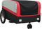 vidaXL - Fietstrailer - 45 - kg - ijzer - zwart - en - rood