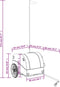 vidaXL - Fietstrailer - 45 - kg - ijzer - zwart - en - rood