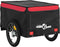 vidaXL - Fietstrailer - 45 - kg - ijzer - zwart - en - rood