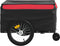 vidaXL - Fietstrailer - 45 - kg - ijzer - zwart - en - rood