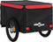 vidaXL - Fietstrailer - 45 - kg - ijzer - zwart - en - rood