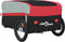 vidaXL - Fietstrailer - 45 - kg - ijzer - zwart - en - rood