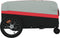 vidaXL - Fietstrailer - 45 - kg - ijzer - zwart - en - rood