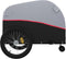 vidaXL - Fietstrailer - 45 - kg - ijzer - zwart - en - rood