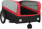 vidaXL - Fietstrailer - 45 - kg - ijzer - zwart - en - rood