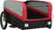 vidaXL - Fietstrailer - 45 - kg - ijzer - zwart - en - rood