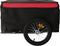 vidaXL - Fietstrailer - 45 - kg - ijzer - zwart - en - rood