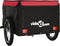 vidaXL - Fietstrailer - 45 - kg - ijzer - zwart - en - rood