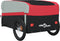vidaXL - Fietstrailer - 45 - kg - ijzer - zwart - en - rood