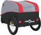 vidaXL - Fietstrailer - 45 - kg - ijzer - zwart - en - rood