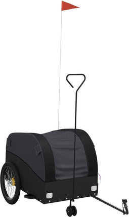 vidaXL - Fietstrailer - 45 - kg - ijzer - zwart