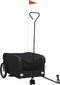 vidaXL - Fietstrailer - 45 - kg - ijzer - zwart