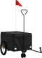 vidaXL - Fietstrailer - 45 - kg - ijzer - zwart