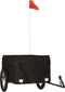 vidaXL - Fietstrailer - 45 - kg - ijzer - zwart