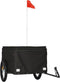 vidaXL - Fietstrailer - 45 - kg - ijzer - zwart