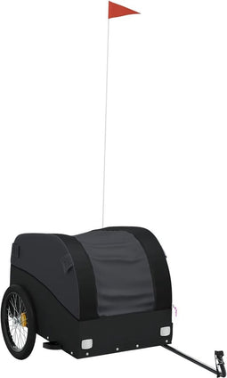 vidaXL - Fietstrailer - 45 - kg - ijzer - zwart