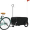 vidaXL - Fietstrailer - 45 - kg - ijzer - zwart