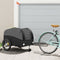 vidaXL - Fietstrailer - 45 - kg - ijzer - zwart