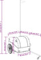 vidaXL - Fietstrailer - 45 - kg - ijzer - zwart