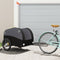 vidaXL - Fietstrailer - 45 - kg - ijzer - zwart