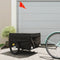 vidaXL - Fietstrailer - 45 - kg - ijzer - zwart