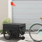 vidaXL - Fietstrailer - 45 - kg - ijzer - zwart