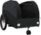 vidaXL - Fietstrailer - 45 - kg - ijzer - zwart