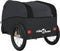 vidaXL - Fietstrailer - 45 - kg - ijzer - zwart