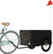 vidaXL - Fietstrailer - 45 - kg - ijzer - zwart