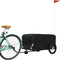 vidaXL - Fietstrailer - 45 - kg - ijzer - zwart