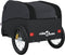 vidaXL - Fietstrailer - 45 - kg - ijzer - zwart