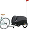 vidaXL - Fietstrailer - 45 - kg - ijzer - zwart