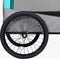 vidaXL - Fietstrailer - en - hondenwagen - 2-in-1 - blauw - en - grijs