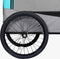 vidaXL - Fietstrailer - en - hondenwagen - 2-in-1 - blauw - en - grijs