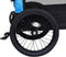 vidaXL - Fietstrailer - en - hondenwagen - 2-in-1 - blauw - en - zwart
