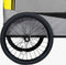 vidaXL - Fietstrailer - en - hondenwagen - 2-in-1 - geel - en - grijs
