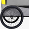 vidaXL - Fietstrailer - en - hondenwagen - 2-in-1 - geel - en - grijs