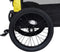 vidaXL - Fietstrailer - en - hondenwagen - 2-in-1 - geel - en - zwart