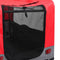 vidaXL - Fietstrailer - en - hondenwagen - 2-in-1 - rood - en - grijs