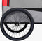 vidaXL - Fietstrailer - en - hondenwagen - 2-in-1 - rood - en - grijs