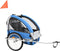 vidaXL - Fietstrailer - en - kinderwagen - 2-in-1 - blauw - en - grijs