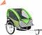 vidaXL - Fietstrailer - en - kinderwagen - 2-in-1 - groen - en - grijs