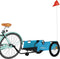 vidaXL - Fietstrailer - oxford - stof - en - ijzer - blauw - en - zwart